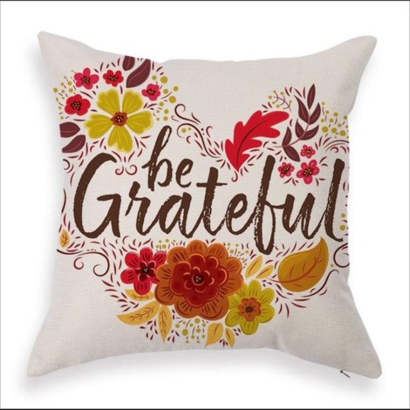 SET OF 4 HANKSGIVING PILLOW CASES 18x18 - Picture 1 of 1